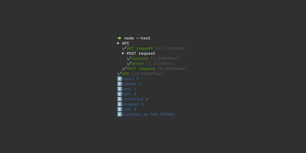 Test an Express.js App with node:test